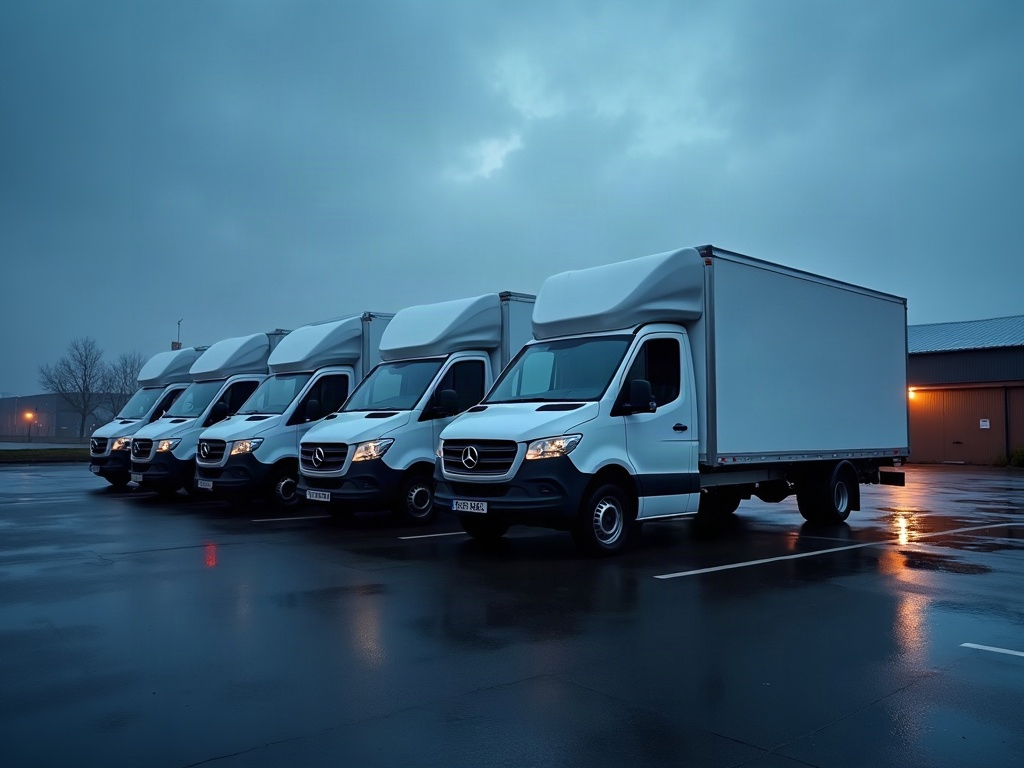 Bakwagens en bestelbussen van Amedria Logistics